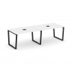Style Project Стол переговорный SN-6T2.SPRG-012 Белый/Металл Черный/Заглушка Металл Черный 2360*980*