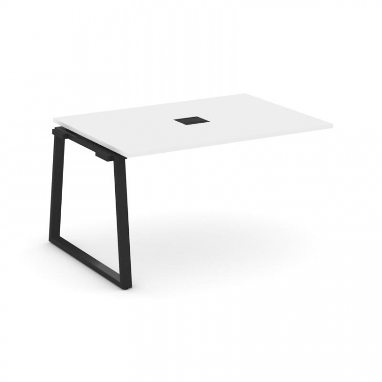 Style Project Проходной наб. элем. перег. стола SN-6T1.NSPRG-003 Белый/Металл Черный/Заглушка Металл