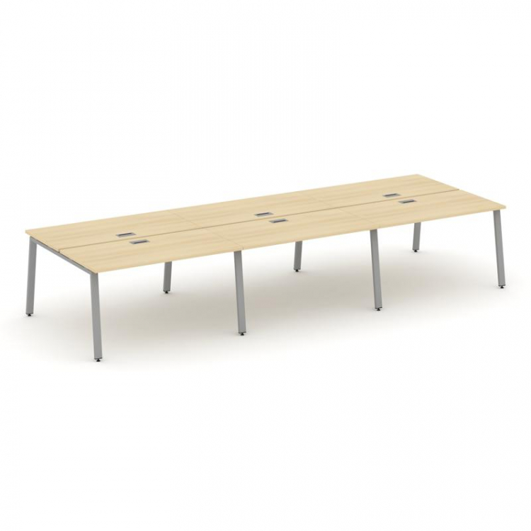 Style Project Рабочая станция 2-х сторон. SN-6A.DRS-064 Акация Лорка/Металл Серый 4740*1232*750