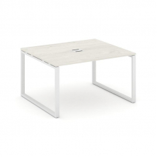 Style Project Стол переговорный SN-6O.SPRG-032 Дуб Наварра/Металл Белый 1180*1180*750