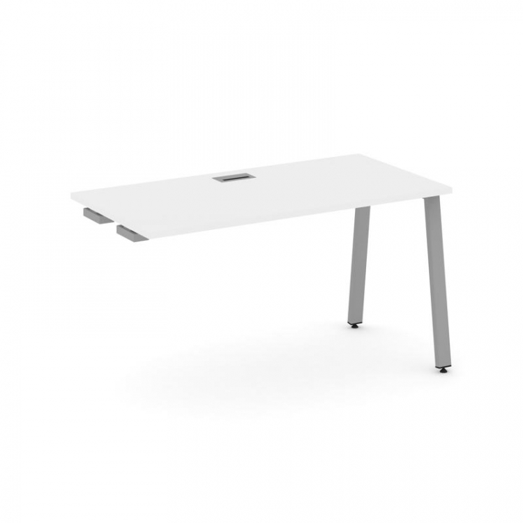 Style Project Стол-приставка к опор. элем. SN-6A.OPRS-013 Белый/Металл Серый 1380*700*750