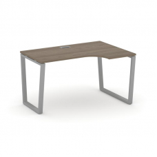 Style Project Стол рабочий эргоном. SN-6T2.SPA-011(R) Вяз Благородный/Металл Серый/Заглушка Пластик