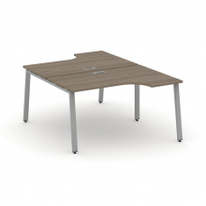 Style Project Рабочая станция эргоном. SN-6A.DRPA-012 Вяз Благородный/Металл Серый 1580*1432/1992*75