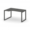 Style Project Стол рабочий эргоном. SN-6O.SPA-001(L) Антрацит/Металл Антрацит 1380*600/980*750