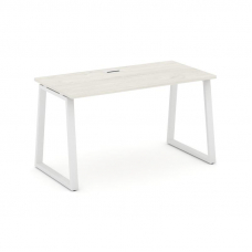 Style Project Стол письменный SN-6T1.SP-021 Дуб Наварра/Металл Белый/Заглушка Пластик Белый 980*800*