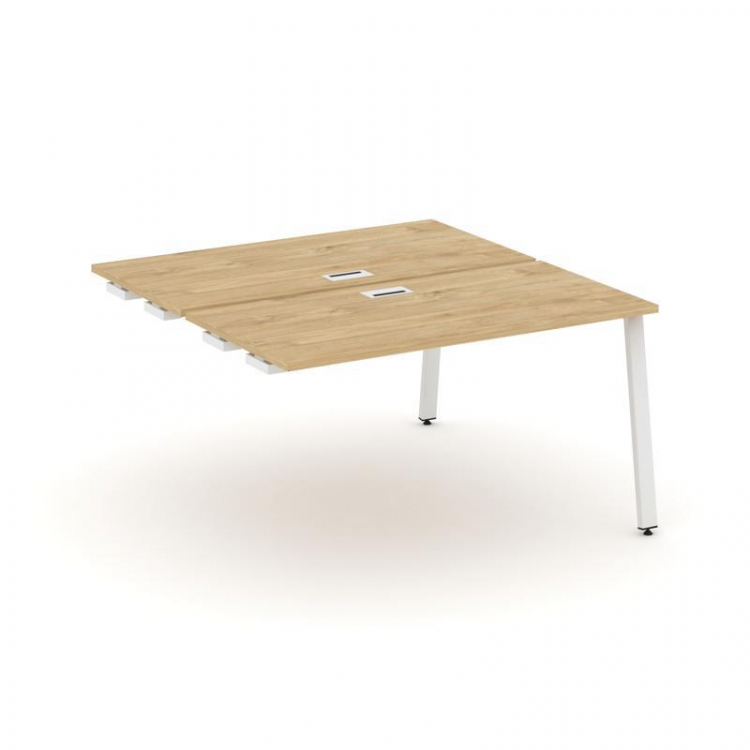 Style Project Стол-приставка к опор. элем. SN-6A.DPRS-002 Тиквуд Светлый/Металл Белый 1180*1232*750