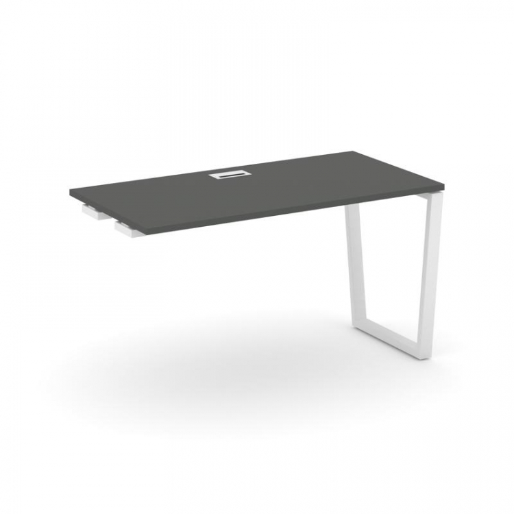 Style Project Стол-приставка к опор. элем. SN-6T2.OPRS-014 Антрацит/Металл Белый/Заглушка Пластик Бе