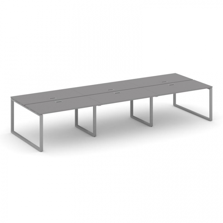 Стайл Проджект Рабочая станция двухсторонняя SN-6O.DRS-062 Серый Пепел/Металл Серый 3540*1232*750