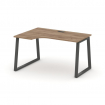 Style Project Стол рабочий эргоном. SN-6T1.SPA-002(L) Дуб Табак/Металл Антрацит/Черный Пластик 1580*