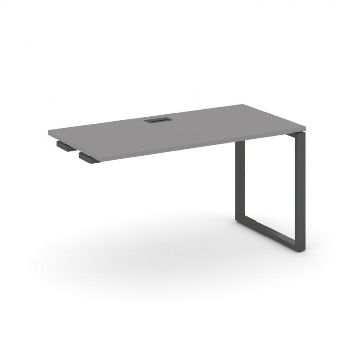Стайл Проджект Стол приставка к опорным элементам SN-6O.OPRS-021 Серый Пепел/Металл Антрацит 980*800