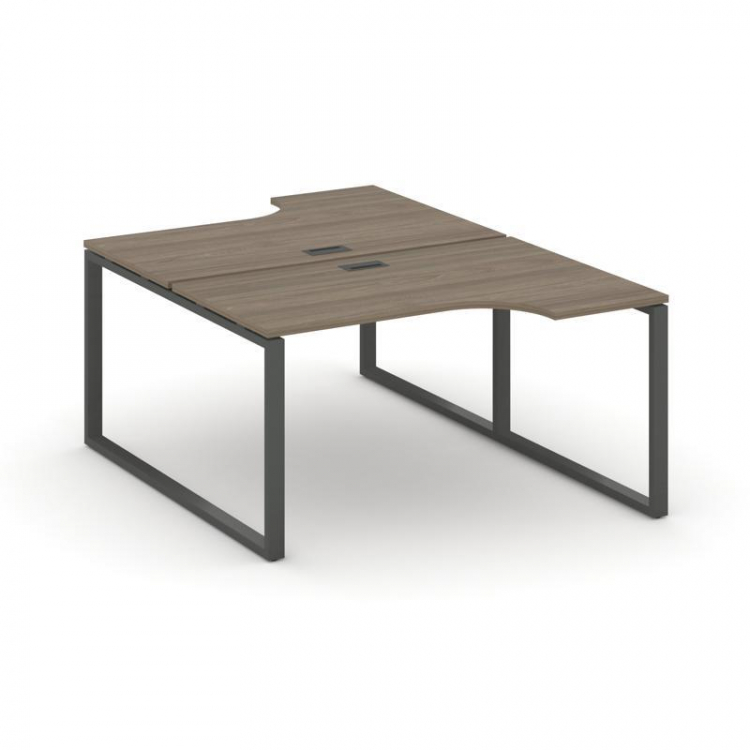 Style Project Рабочая станция эргоном. SN-6O.DRPA-011 Вяз Благородный/Металл Антрацит 1380*1432/1992