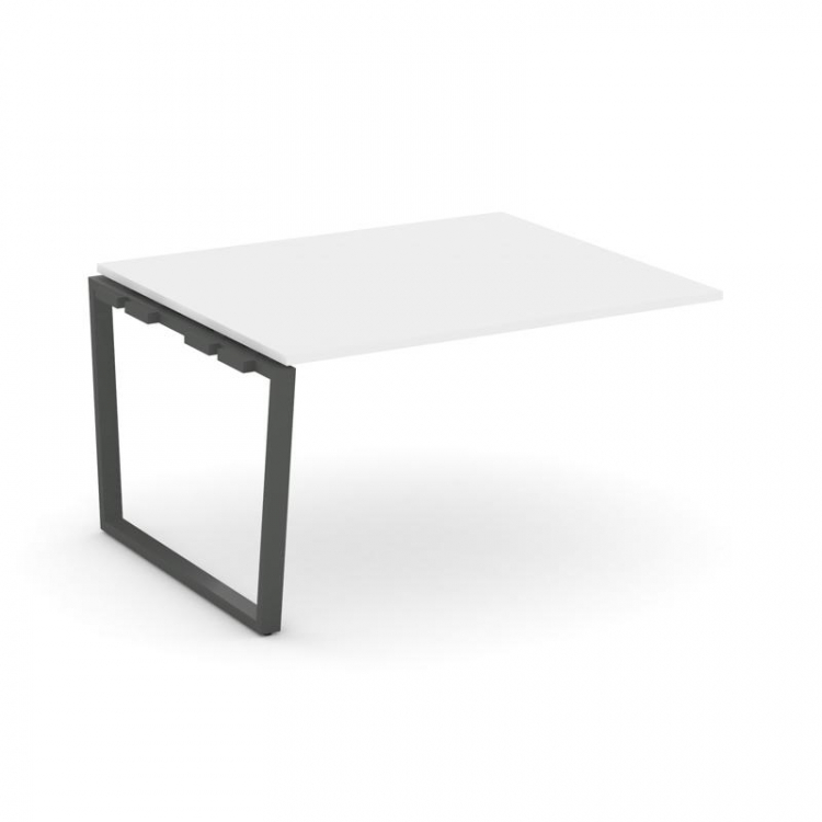 Style Project Проходной наб. элем. перег. стола SN-6T2.NSPRG-032.3 Белый/Металл Антрацит 1180*1180*7