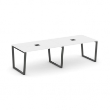 Style Project Стол переговорный SN-6T2.SPRG-011 Белый/Металл Антрацит/Заглушка Металл Антрацит 1960*