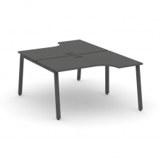 Style Project Рабочая станция эргоном. SN-6A.DRPA-012 Антрацит/Металл Антрацит 1580*1432/1992*750