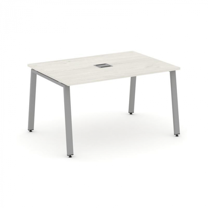 Стайл Проджект Стол переговорный SN-6A.SPRG-001 Дуб Наварра/Металл Серый 980*980*750