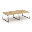 Style Project Рабочая станция 2-х сторон. SN-6T1.DRS-043 Тиквуд Светлый/Металл Антрацит/Заглушка Пла
