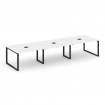 Style Project Стол переговорный SN-6O.SPRG-053 Белый/Металл Черный 4410*1180*750
