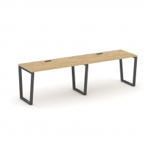 Style Project Рабочая станция 1 сторон. SN-6T2.ORS-004 Тиквуд Светлый/Металл Антрацит/Заглушка Пласт