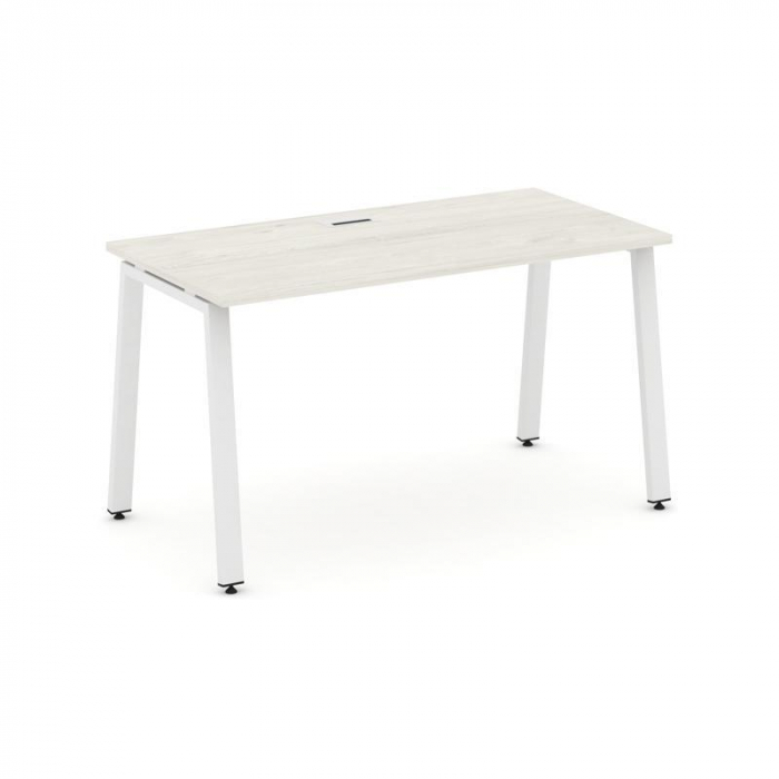 Style Project Стол письменный SN-6A.SP-014 Дуб Наварра/Металл Белый 1580*700*750