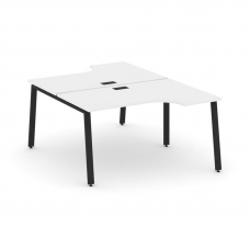 Style Project Рабочая станция эргоном. SN-6A.DRPA-001 Белый/Металл Черный 1380*1232/1992*750