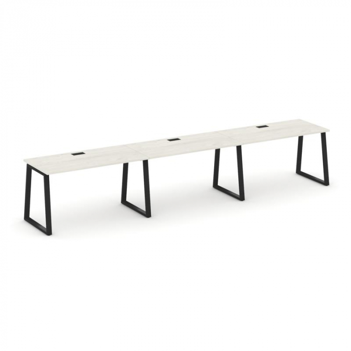 Стайл Проджект Рабочая станция 1 сторон. SN-6T1.ORS-034 Дуб Наварра/Металл Черный/Заглушка Пластик Ч