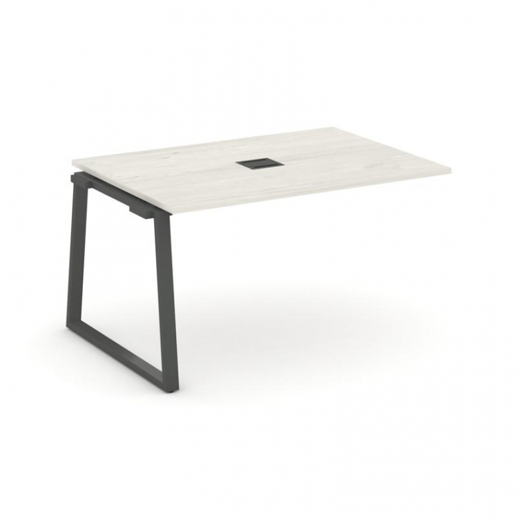 Style Project Проходной наб. элем. перег. стола SN-6T1.NSPRG-002 Дуб Наварра/Металл Антрацит/Заглушк