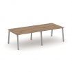 Style Project Стол переговорный SN-6A.SPRG-044.3 Дуб Табак/Металл Серый 3160*1180*750