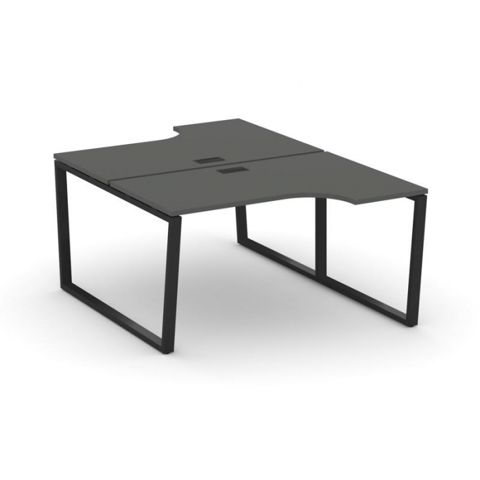 Стайл Проджект Рабочая станция эргоном. SN-6T2.DRPA-002 Антрацит/Металл Черный/Заглушка Пластик Черн