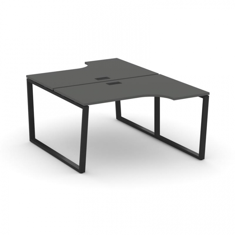 Style Project Рабочая станция эргоном. SN-6T2.DRPA-002 Антрацит/Металл Черный/Заглушка Пластик Черны