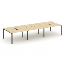 Style Project Рабочая станция 2-х сторон. SN-6P.DRS-072 Акация Лорка/Металл Антрацит 3540*1432*750