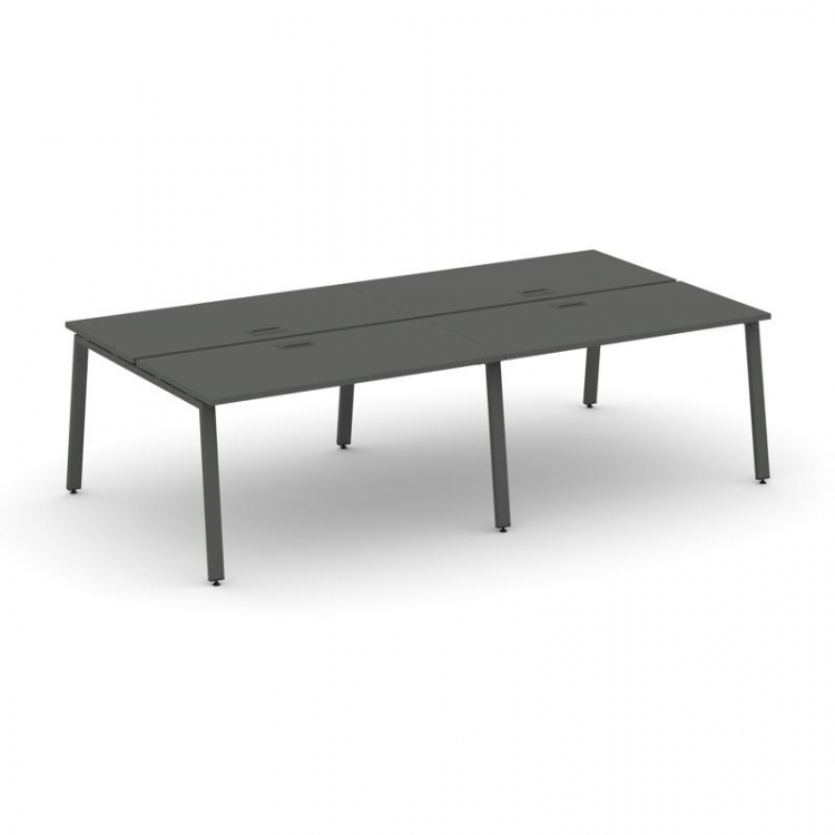 Style Project Рабочая станция 2-х сторон. SN-6A.DRS-043 Антрацит/Металл Антрацит 2760*1432*750