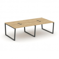 Style Project Рабочая станция 2-х сторон. SN-6T2.DRS-041 Тиквуд Светлый/Металл Антрацит/Заглушка Пла