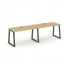 Style Project Рабочая станция 1 сторон. SN-6T1.ORS-014 Тиквуд Светлый/Металл Антрацит/Заглушка Пласт