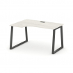 Style Project Стол рабочий эргоном. SN-6T1.SPA-012(L) Дуб Наварра/Металл Антрацит/Черный Пластик 158