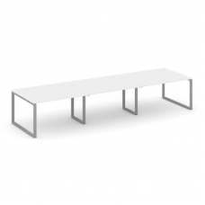 Style Project Стол переговорный SN-6O.SPRG-052.3 Белый/Металл Серый 3540*1180*750