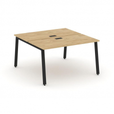 Style Project Рабочая станция 2-х сторон. SN-6A.DRS-013 Тиквуд Светлый/Металл Черный 1380*1432*750