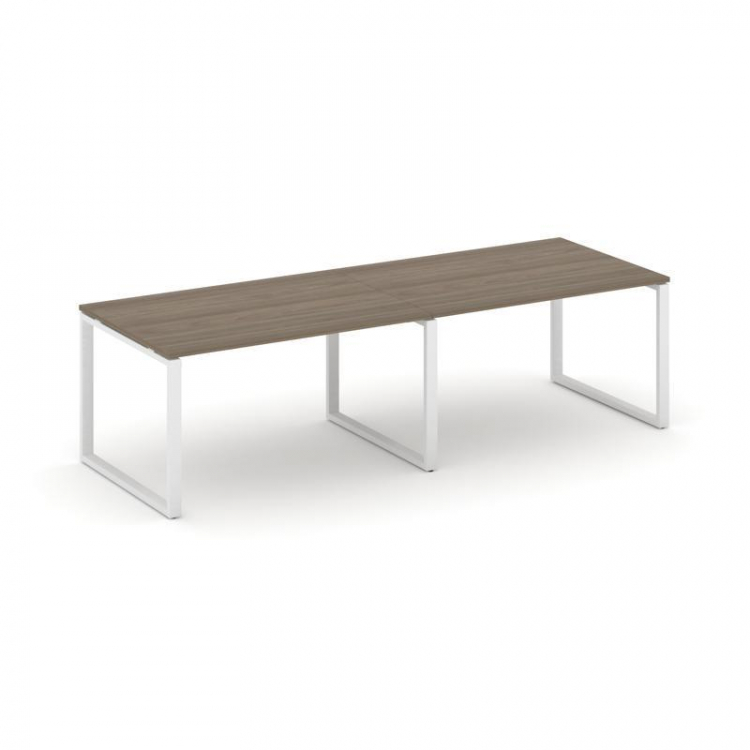 Style Project Стол переговорный SN-6O.SPRG-014.3 Вяз Благородный/Металл Белый 3160*980*750