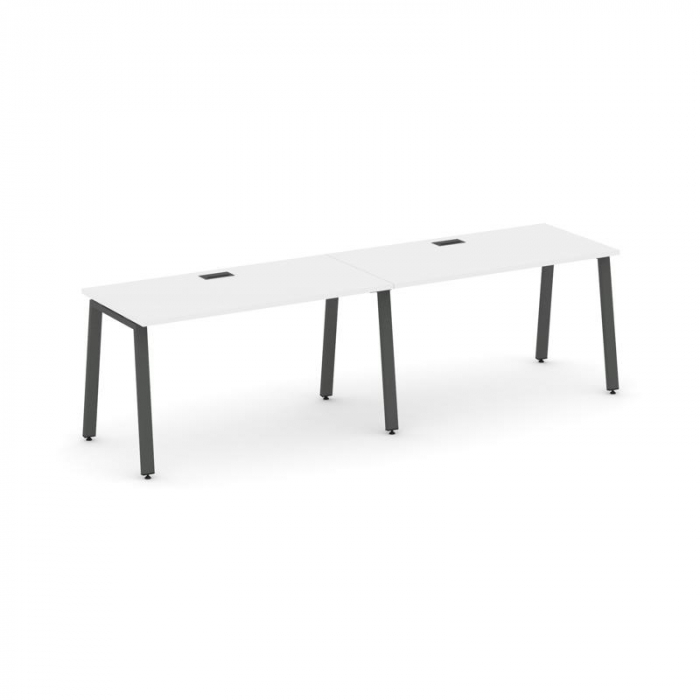 Стайл Проджект Рабочая станция 1 сторон. SN-6A.ORS-001 Белый/Металл Антрацит 1960*600*750