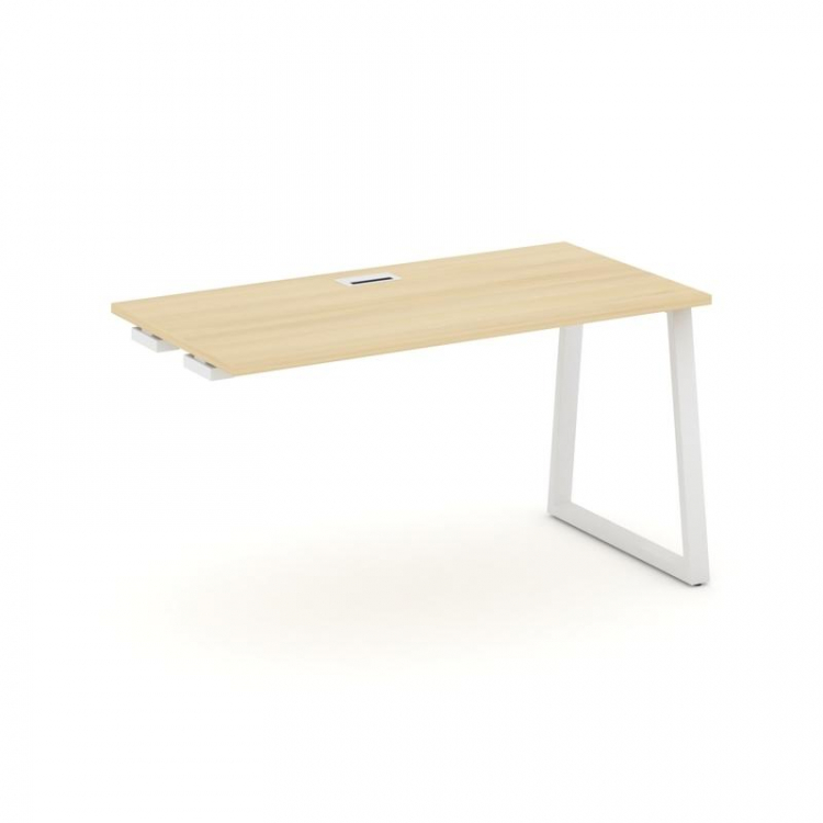 Style Project Стол-приставка к опор. элем. SN-6T1.OPRS-002 Акация Лорка/Металл Белый/Заглушка Пласти