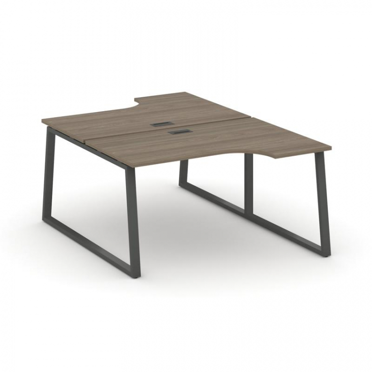 Style Project Рабочая станция эргоном. SN-6T1.DRPA-002 Вяз Благородный/Металл Антрацит/Черный Пласти