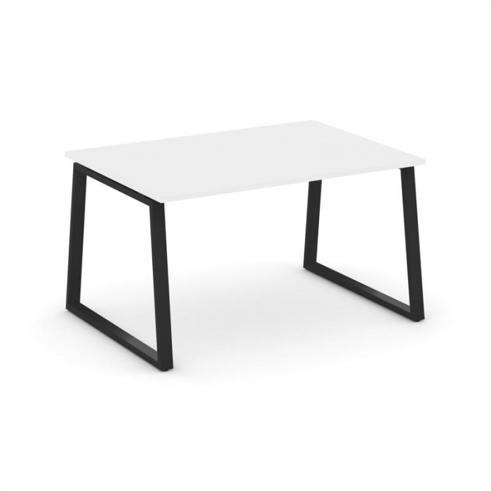 Style Project Стол переговорный SN-6T1.SPRG-002.3 Белый/Металл Черный 1180*980*750