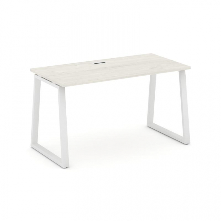 Style Project Стол письменный SN-6T1.SP-015 Дуб Наварра/Металл Белый/Заглушка Пластик Белый 1780*700