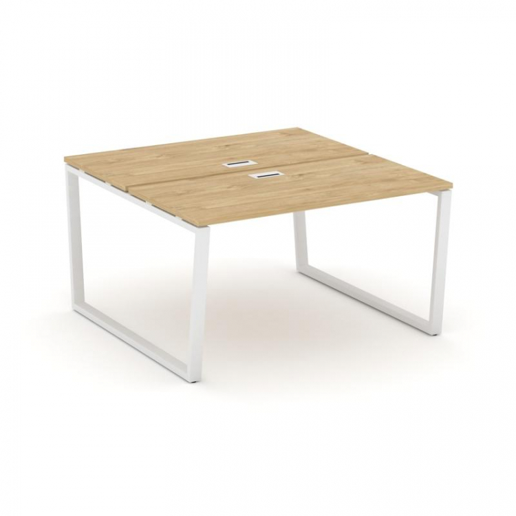 Style Project Рабочая станция 2-х сторон. SN-6T2.DRS-012 Тиквуд Светлый/Металл Белый/Заглушка Пласти