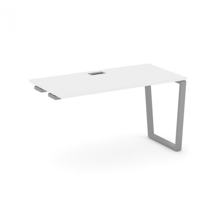 Стайл Проджект Стол-приставка к опор. элем. SN-6T2.OPRS-022 Белый/Металл Серый/Заглушка Пластик Сере