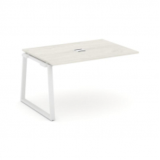 Style Project Проходной наб. элем. перег. стола SN-6T1.NSPRG-002 Дуб Наварра/Металл Белый/Заглушка М