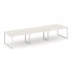 Style Project Стол переговорный SN-6O.SPRG-052.3 Дуб Наварра/Металл Белый 3540*1180*750