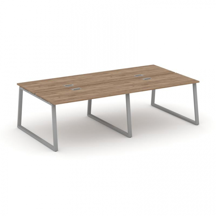 Style Project Рабочая станция 2-х сторон. SN-6T1.DRS-034 Дуб Табак/Металл Серый/Заглушка Пластик Сер