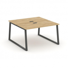 Style Project Рабочая станция 2-х сторон. SN-6T1.DRS-014 Тиквуд Светлый/Металл Антрацит/Заглушка Пла