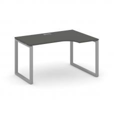 Style Project Стол рабочий эргоном. SN-6O.SPA-021(R) Антрацит/Металл Серый 1380*800/980*750