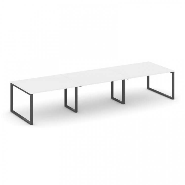 Style Project Стол переговорный SN-6O.SPRG-053.3 Белый/Металл Антрацит 4410*1180*750